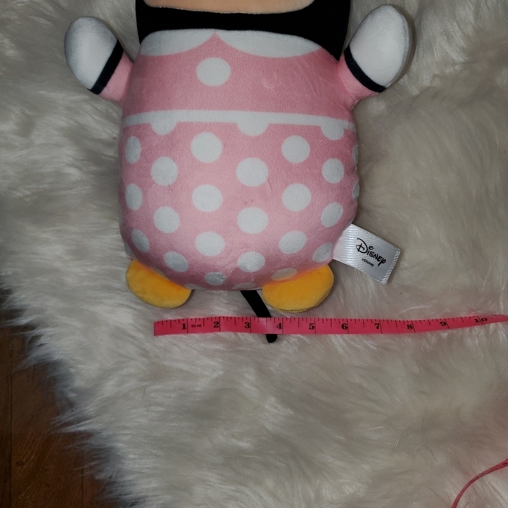 Disney Minnie Mouse Stuffed Animal Pink and Black Plush - Picture 7 of 8
